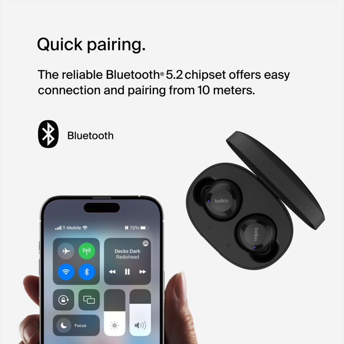 True Wireless Earbuds, Black, hi-res