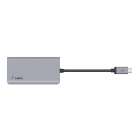 USB-C 4-in-1 Multiport Adapter, Gris espacial, hi-res