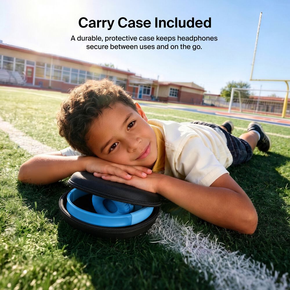 Wireless On-Ear Headphones for Kids , Blue, hi-res