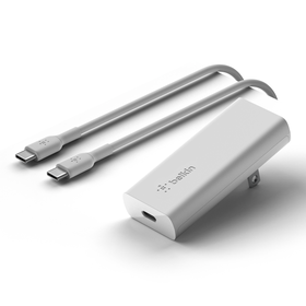 18W or 20W USB-C PD GaN Wall Charger + USB-C Cable