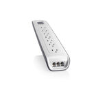 7-outlet Surge Protector with 12 ft Power Cord with Telephone Protection, , hi-res