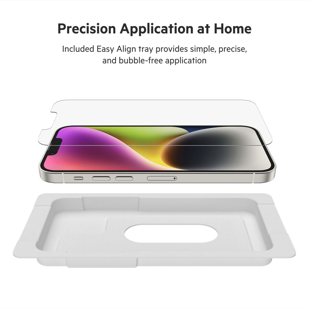 UltraGlass Treated Screen Protector for iPhone 16e / iPhone 14 / iPhone 13 / iPhone 13 Pro, , hi-res