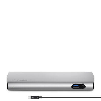 Station D'accueil Belkin Thunderbolt 3 Express Dock HD, Double Écran 4K, Avec Alimentation