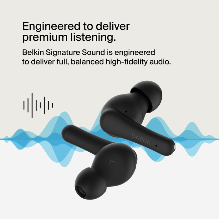 SoundForm Rhythm True Wireless Earbuds 28hr playtime Belkin Belkin US