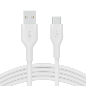 USB-C to USB-A Cable, White, hi-res