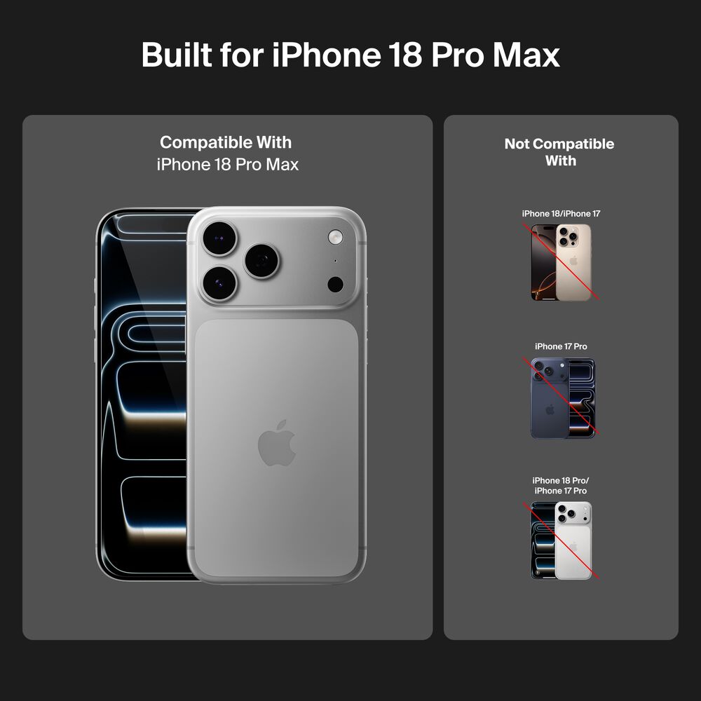 Bright Privacy Screen Protector for iPhone 18 Pro Max, , hi-res