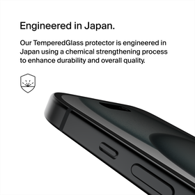TemperedGlass Privacy Treated Screen Protector for iPhone 15/14 Pro, , hi-res