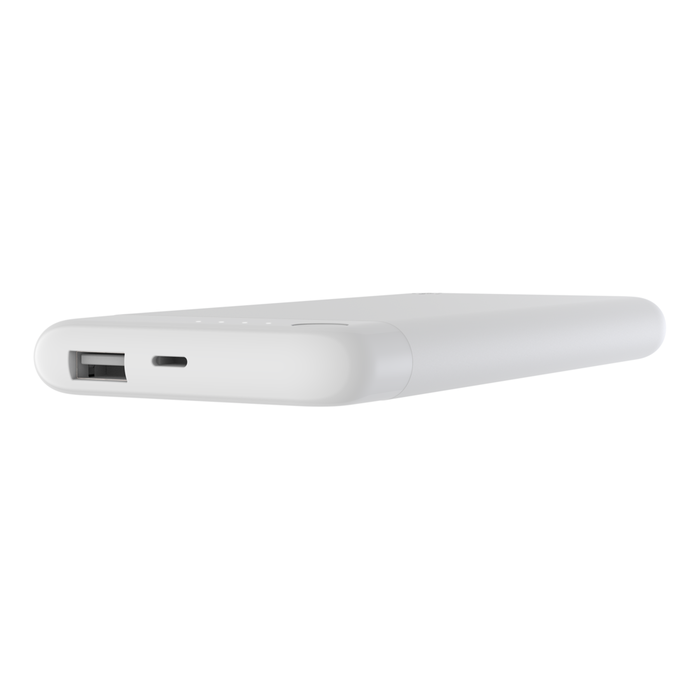 Power Bank 5K With Lightning Connector, White, hi-res
