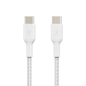 Braided USB-C to USB-C Cable (1m / 3.3ft, White), White, hi-res