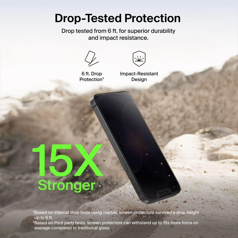 TemperedGlass Privacy Treated Screen Protector for iPhone 14 Plus / iPhone 13 Pro Max, , hi-res