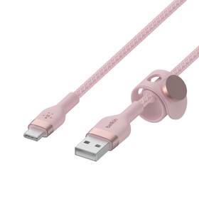 USB-A to USB-C&reg;ケーブル, ピンク, hi-res