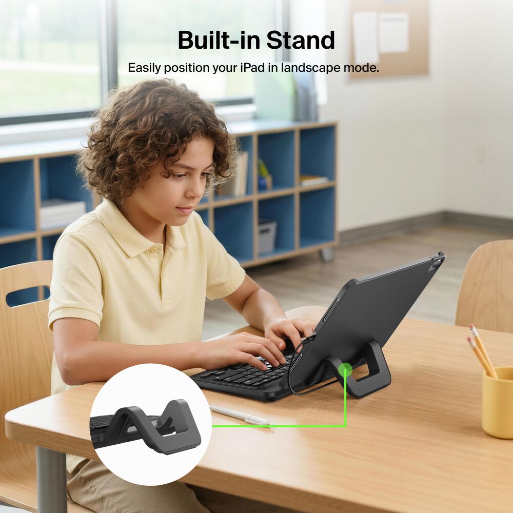 USB-C Keyboard with Stand for iPad, , hi-res