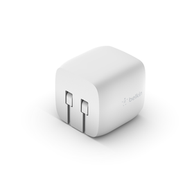 30 瓦 USB-C 氮化镓壁式充电器, 白色的, hi-res
