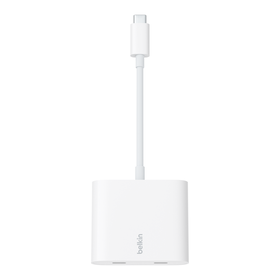 USB-C Data + Charger Adapter, White, hi-res
