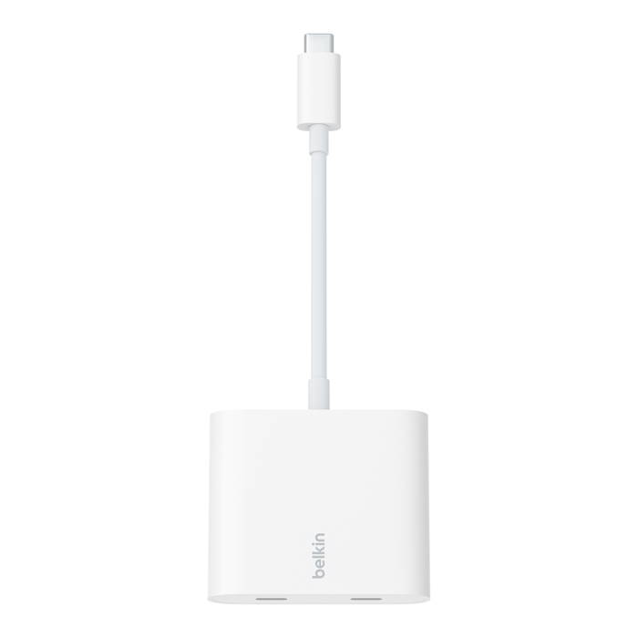 USB-C Data + Charger Adapter, White, hi-res