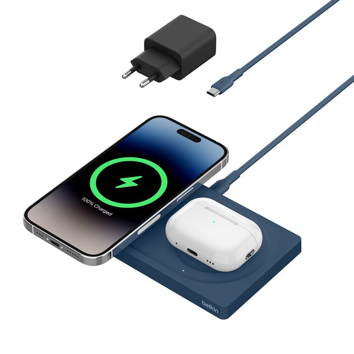 BELKIN Magnetisch Draagbaar Draadloos Laadstation 15 W Wit BELKIN Magnetisch Draagbaar Draadloos Laadstation 15 W Wit