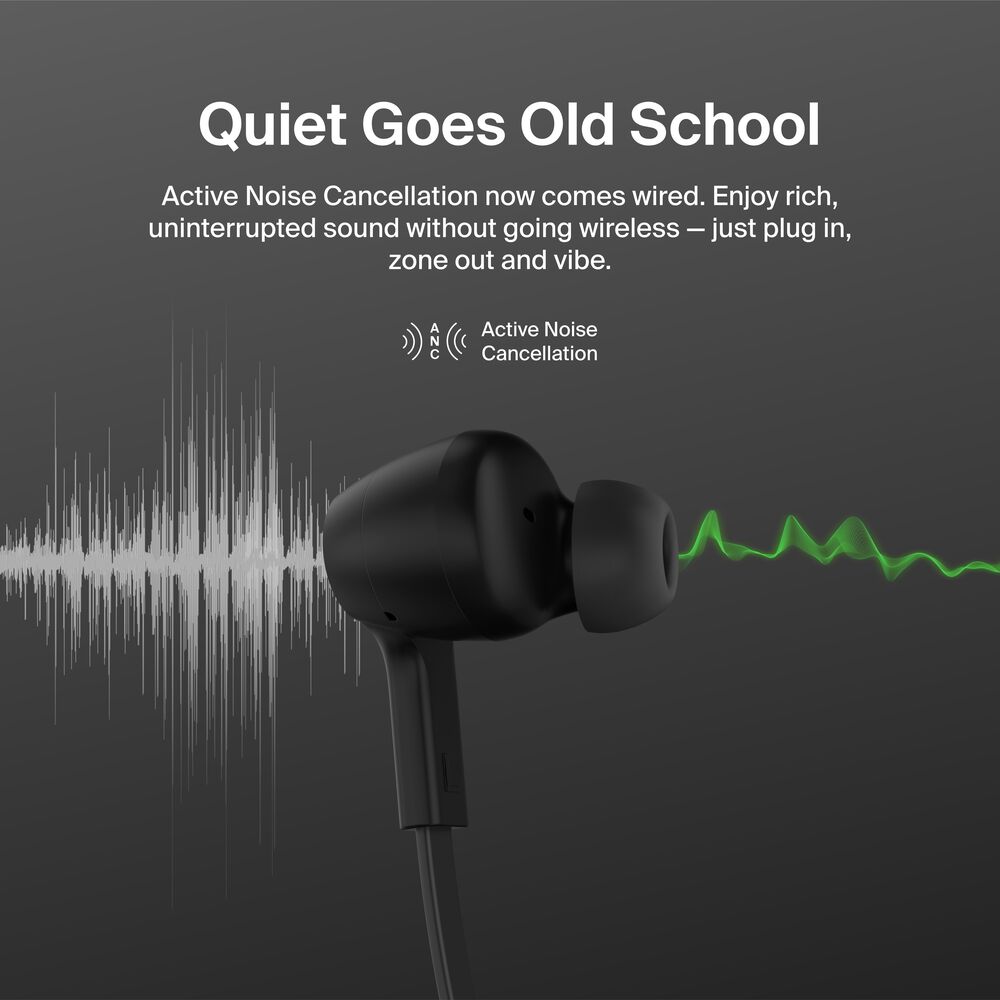 ANC Wired Earbuds (USB-C), Black, hi-res