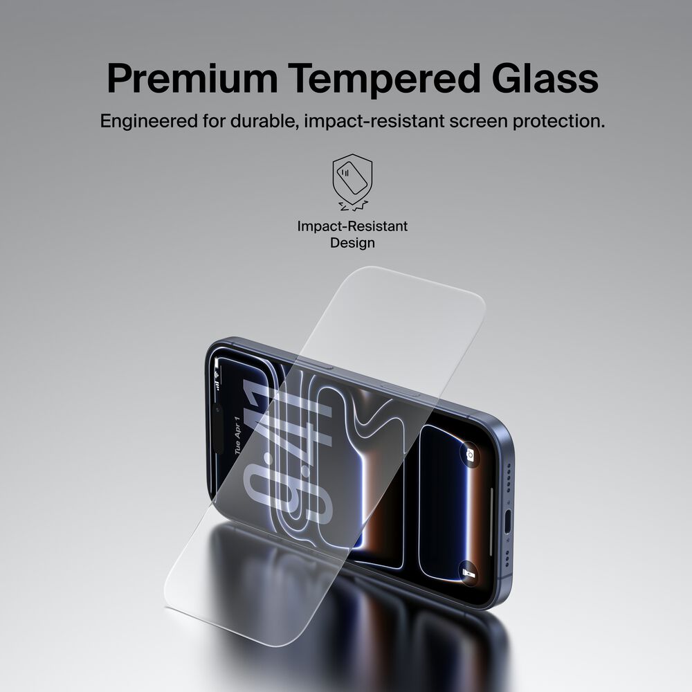TemperedGlass Screen Protector for iPhone 17 Pro Max, , hi-res