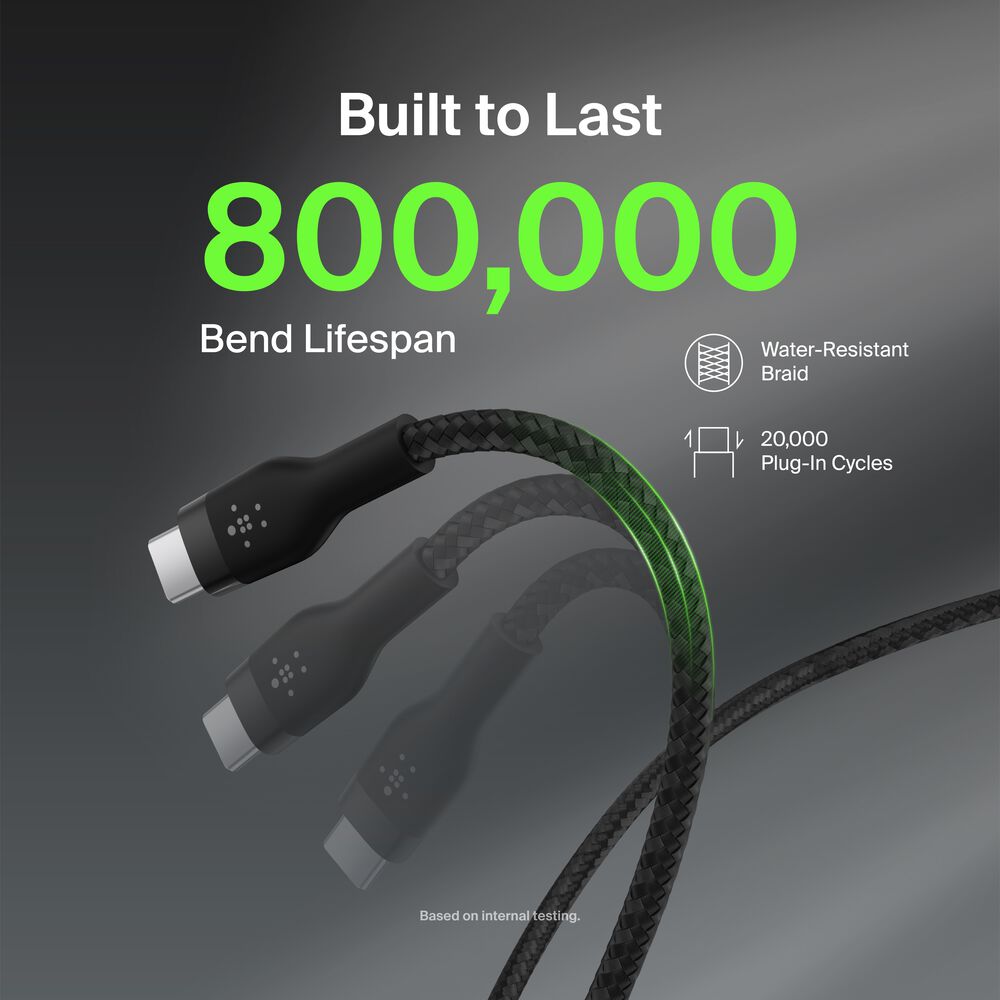 USB-A to USB-C Cable 15W, Black, hi-res