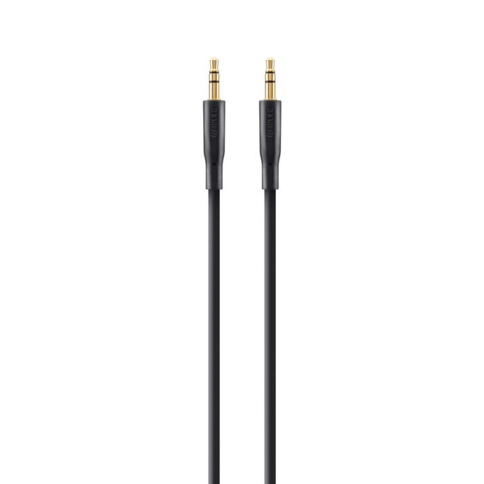 Gold-Plated AUX Cable, Black, hi-res