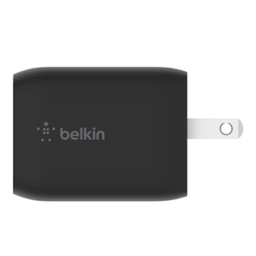 Dual USB-C GaN Wall Charger with PPS 65W, Black, hi-res