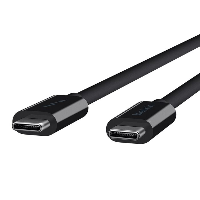 Thunderbolt 3 Cable (USB-C to USB-C) (3.3-ft/1-m) (USB Type-C), Black, hi-res