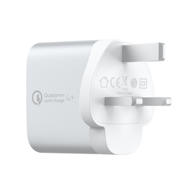 USB-C 家用充電器 + 線纜附 Quick Charge™ 4+, 银白, hi-res