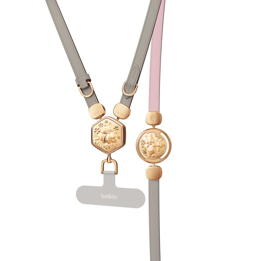 2-in-1 Leather Phone Strap with metallic embossed clasp (Disney Collection / Marvel Collection)