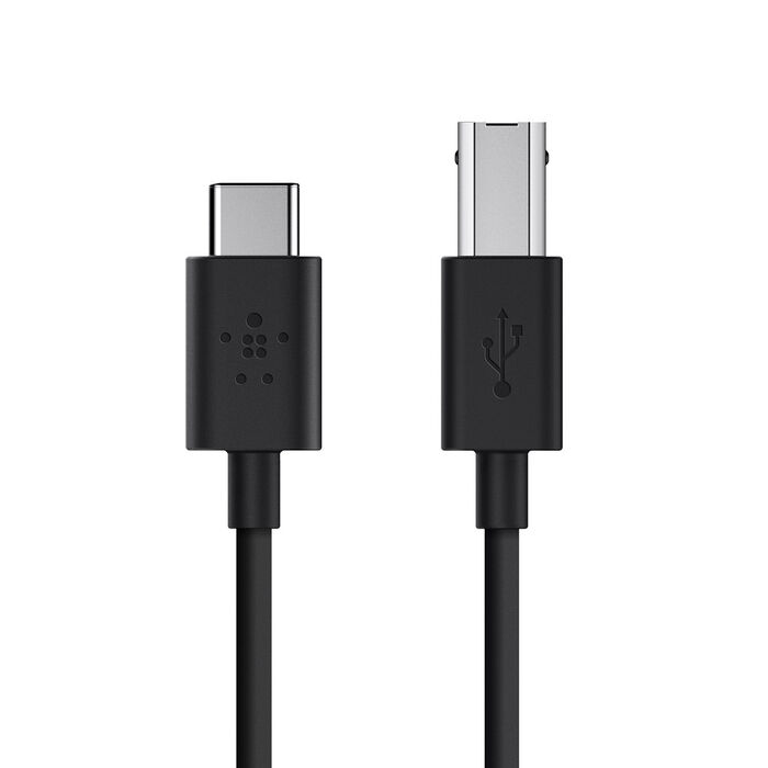 2.0 USB-C™ to USB-B Printer ケーブル (USB Type-C™), Black, hi-res