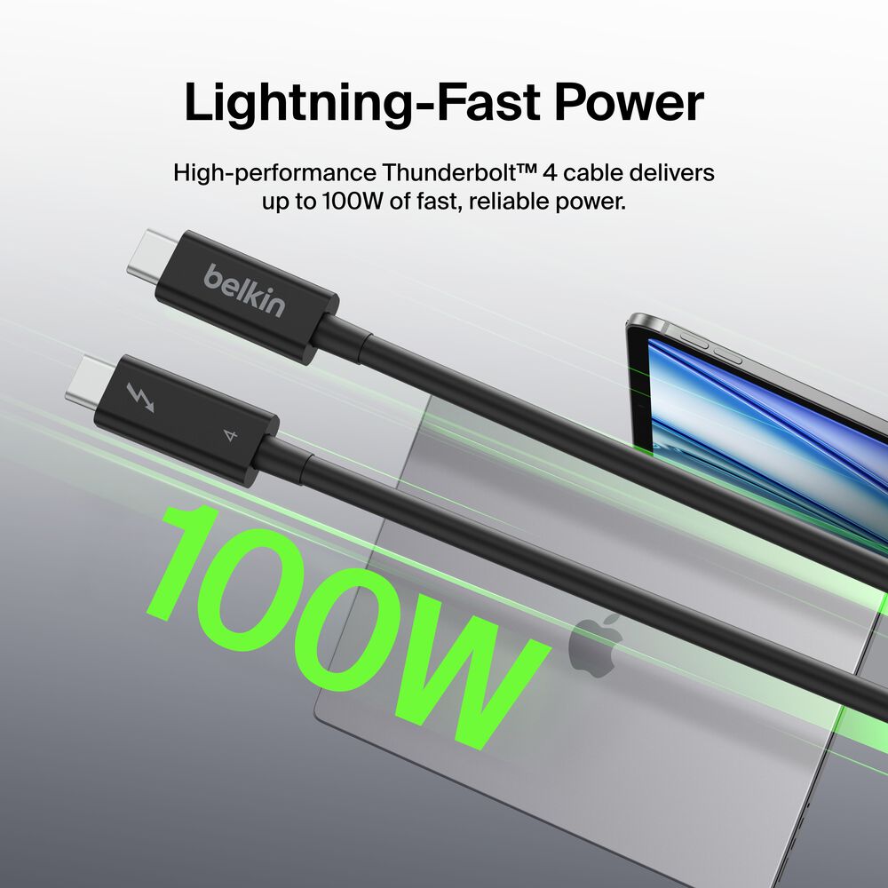 Thunderbolt 4 Cable, 1M, Passive, Black, hi-res