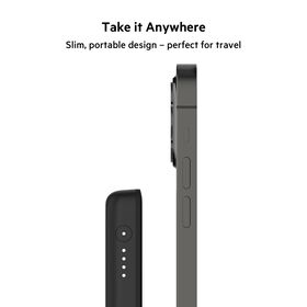 Magnetic Wireless Power Bank 2.5K, Black, hi-res