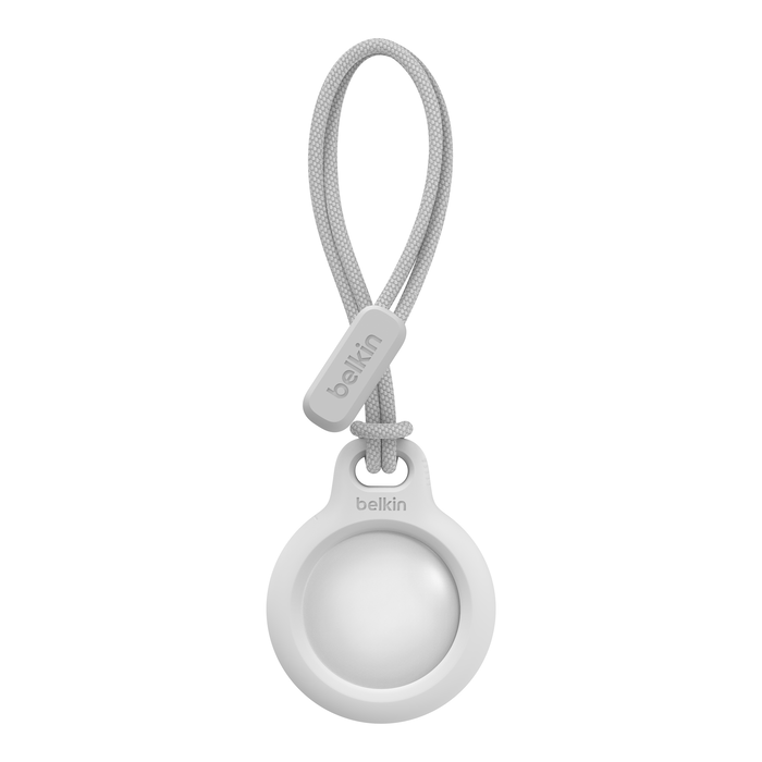 Secure Holder with Strap for AirTag, White, hi-res