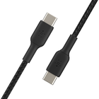 Geflochtenes BOOST↑CHARGE™ USB-C/USB-C-Kabel (1 m, Schwarz), Schwarz, hi-res