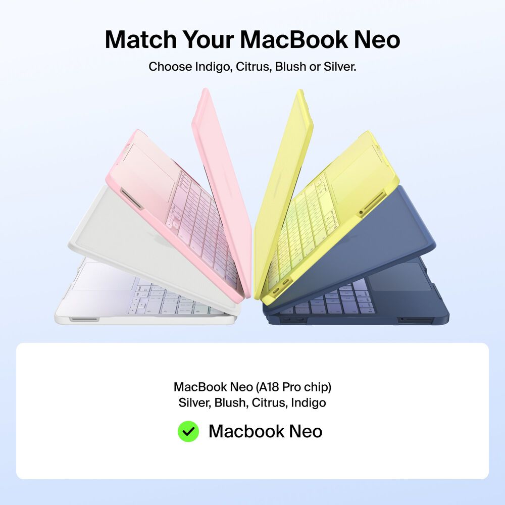 Hard Shell Case for MacBook Neo, Indigo, hi-res
