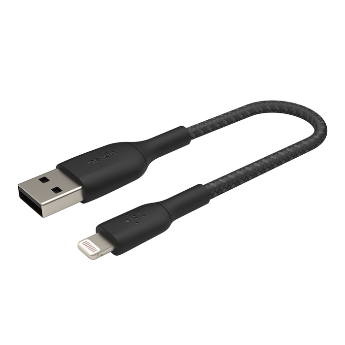 Câble Lightning vers USB-A (15 cm, noir)