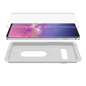 InvisiGlass Curve Screen Protector for Samsung Galaxy S10+, Black, hi-res