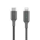 Smart LED USB-C to Lightning Cable, Gray, hi-res