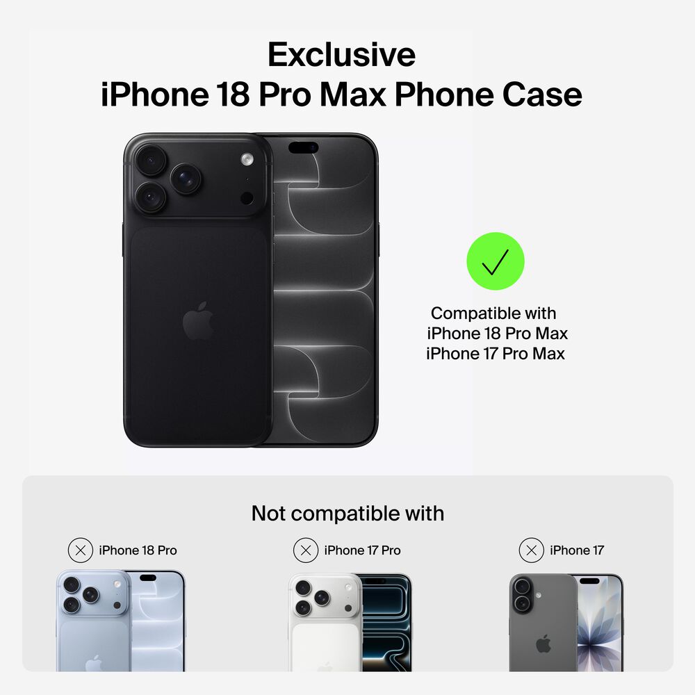 Grip Series Case for iPhone 18 Pro Max / iPhone 17 Pro Max, Black, hi-res