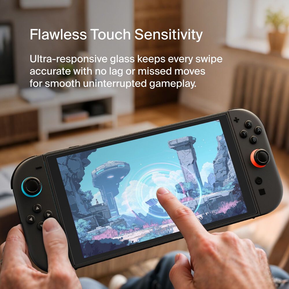 TemperedGlass Anti-Reflective Screen Protector for Nintendo Switch 2, Clear, hi-res