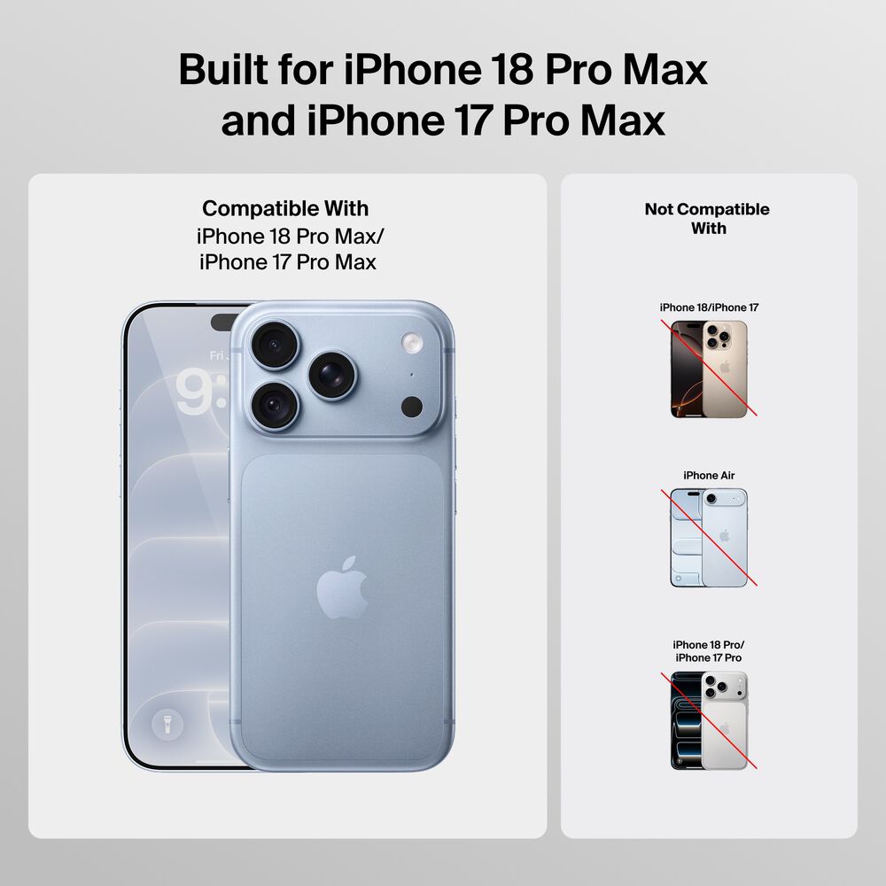 Red Light Screen Protector for iPhone 18 Pro Max / iPhone 17 Pro Max, , hi-res