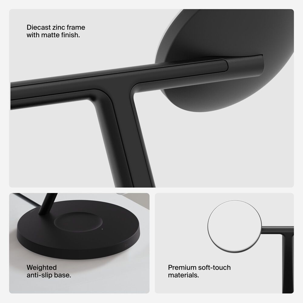 3-in-1 Wireless Charging Stand with Qi2 15W, Black, hi-res