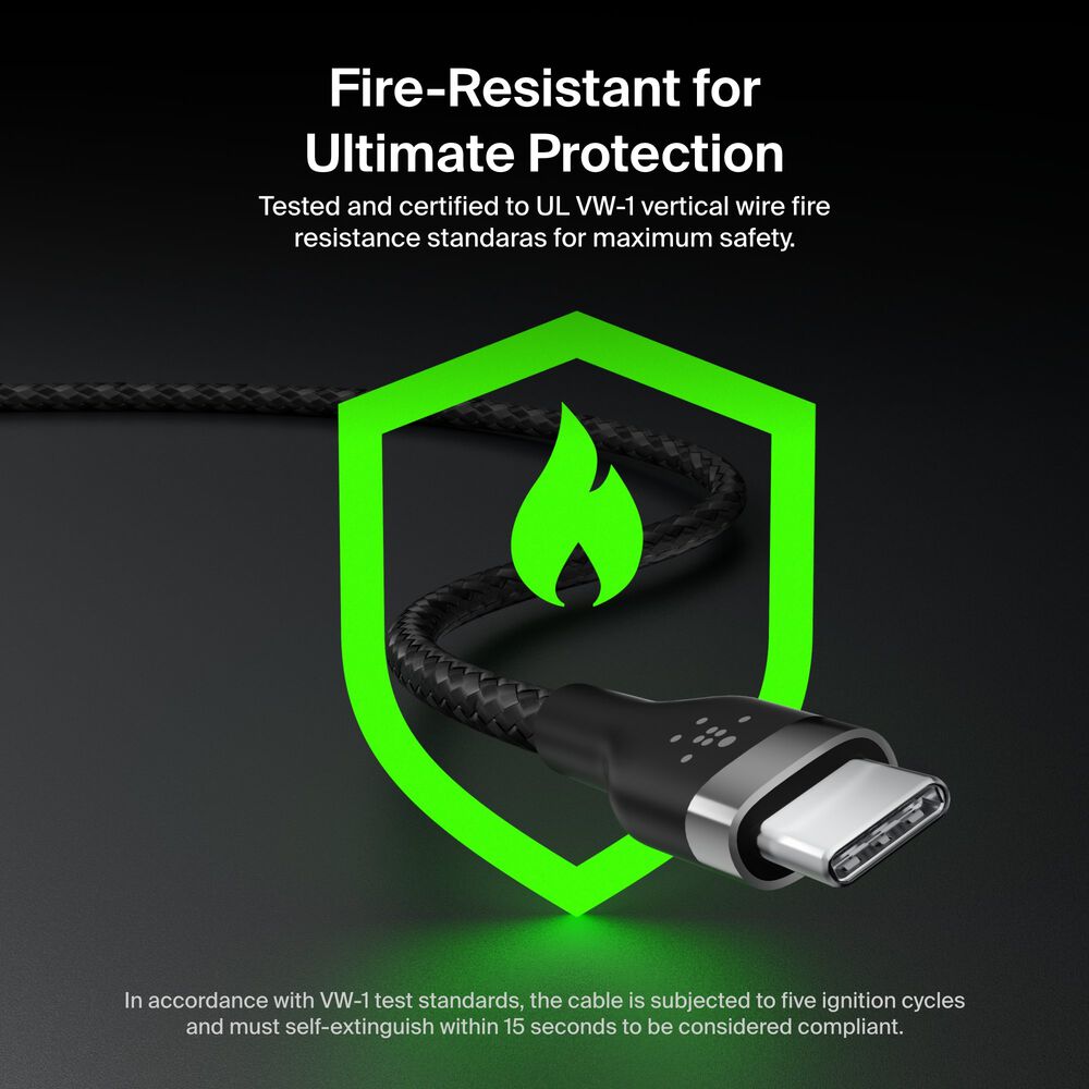 USB-C to USB-C Cable 60W, Black, hi-res