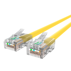 CAT6 Ethernet Patch Cable, RJ45, M/M, Yellow, hi-res
