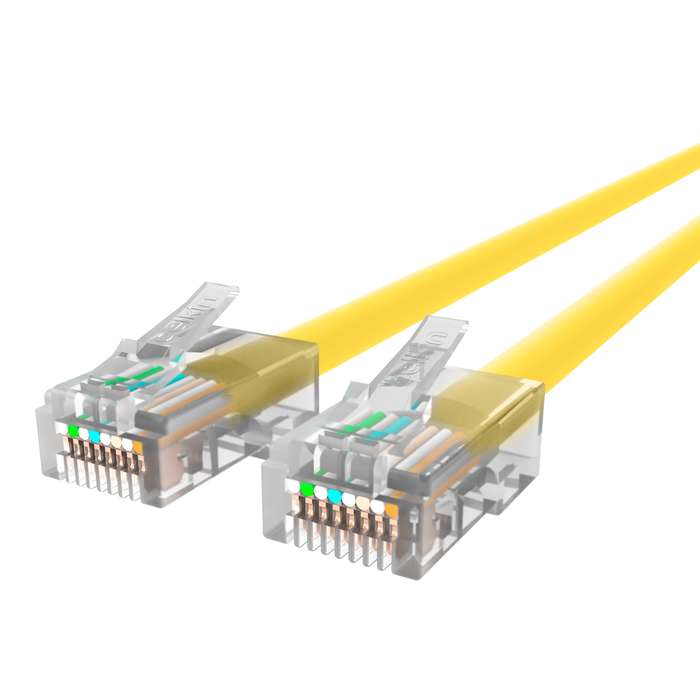 CAT6 Ethernet Patch Cable, RJ45, M/M, Yellow, hi-res