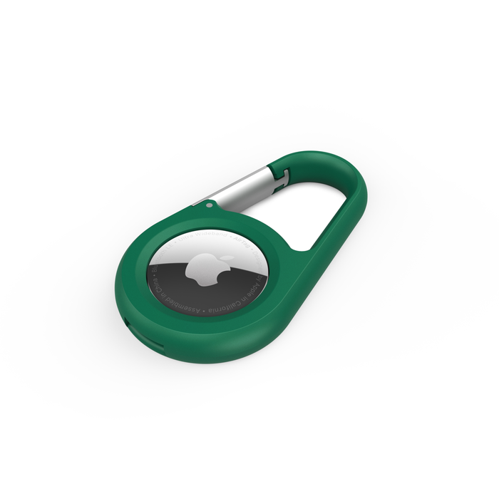 Anneau de protection avec mousqueton pour AirTag, Vert, hi-res