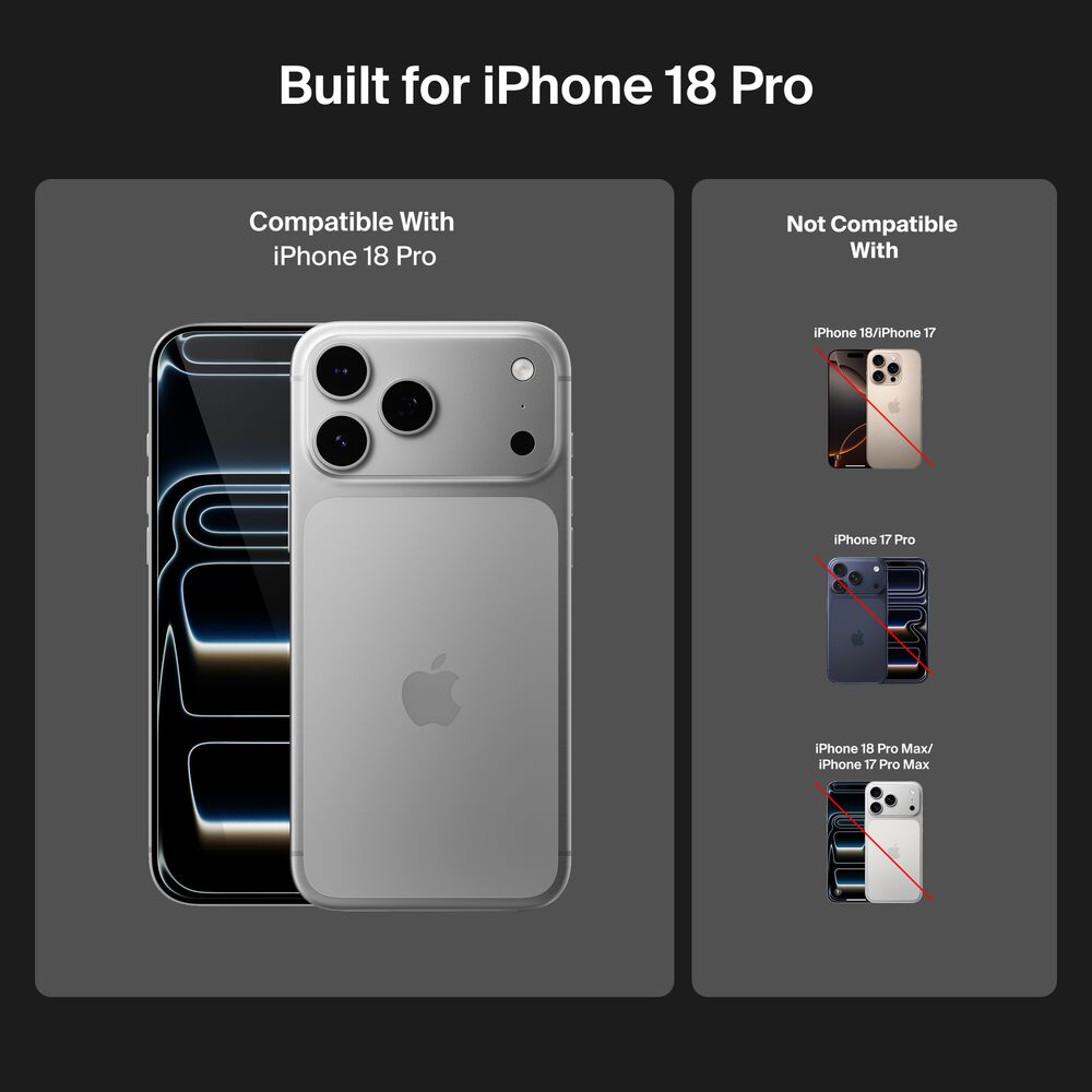 Bright Privacy Screen Protector for iPhone 18 Pro, , hi-res