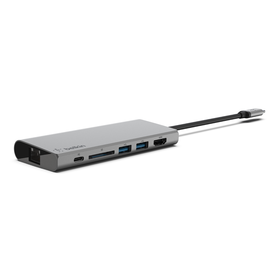 USB-C® 便攜式多媒體集線器, 太空灰, hi-res