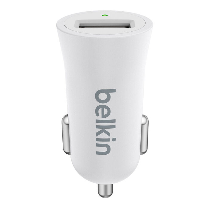 Metallic Car Charger, White, hi-res