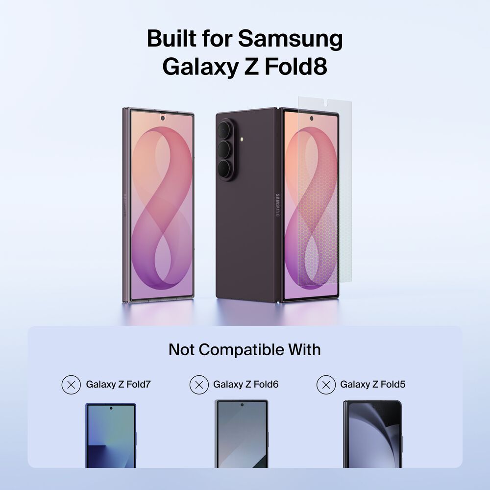 Anti-Reflective Screen Protector for Samsung Galaxy Z Fold8 Ultra, , hi-res