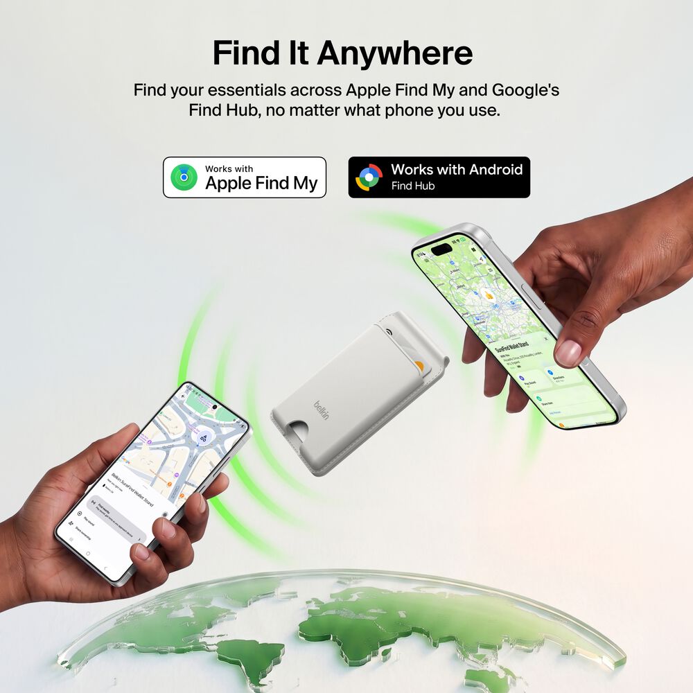 Wallet Stand with Bluetooth Tracker, Sand, hi-res